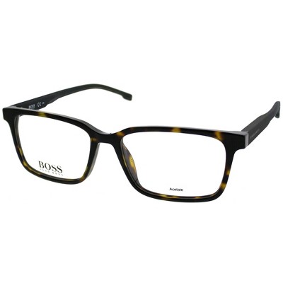 Hugo Boss 086 Unisex Rectangle Eyeglasses Dark Havana 53mm : Target