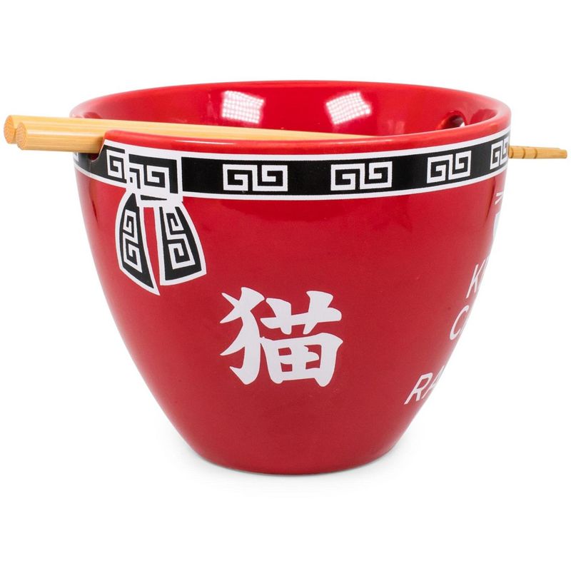 Boom Trendz Bowl Bop Keep Calm And Ramen On Japanese Dinner Set | 16-Ounce Bowl, Chopsticks, 2 of 7
