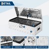 Heavy Duty Aluminum Truck Bed Tool Box, Diamond Plate Waterproof Locking Tool Chest for Trucks, Trailers, RVs & Garage Storage - 4 of 4