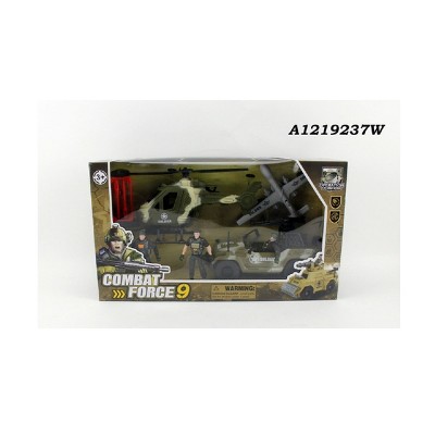 Northlight Combat Force Operational Military Chopper, Jet and SUV Children's Toy Playset