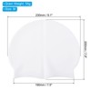 Unique Bargains Silicone Waterproof Non-Slip High-Stretch Swim Cap White - 2 of 4