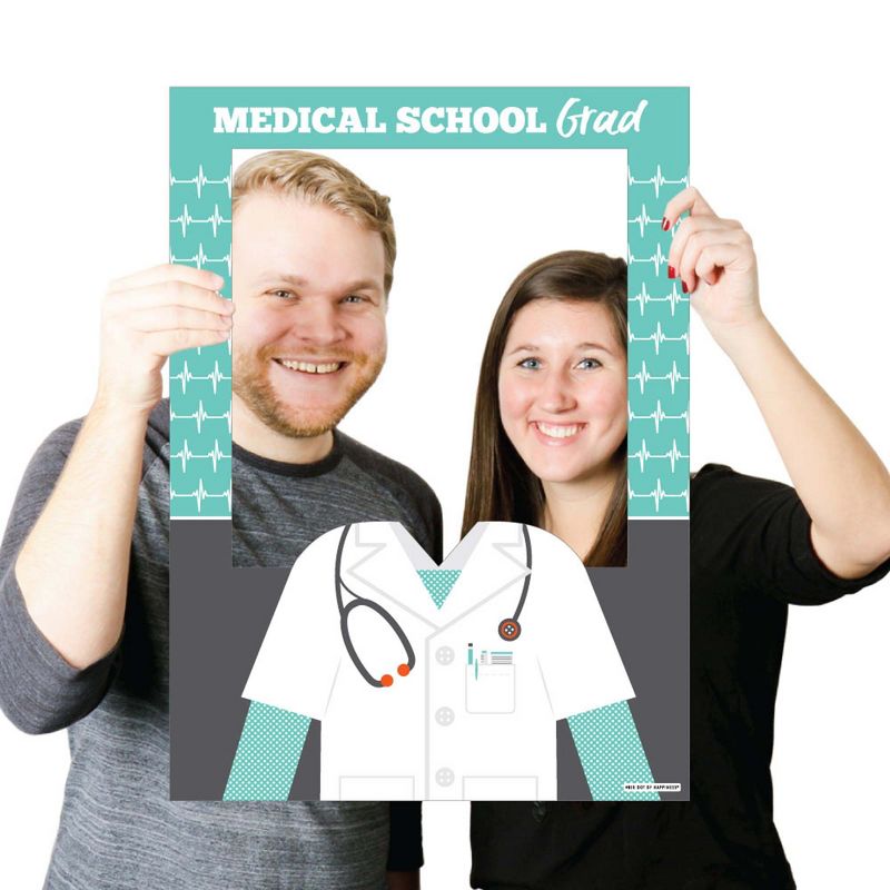 Big Dot of Happiness Medical School Grad - Doctor Graduation Party Selfie Photo Booth Picture Frame and Props - Printed on Sturdy Material, 3 of 8