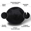 Vynxaria 4ft Minky Velvet Bean Bag Chair ¨C Plush Lounge Chair for Kids & Adults - 4 of 4