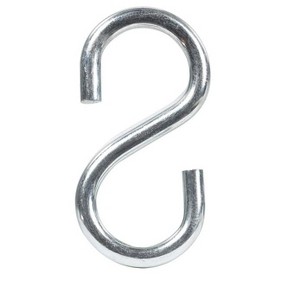 Hampton Small Zinc-Plated Silver Steel 1.5 in. L S-Hook 80 lb 1 pk (Case of 20) - 1 of 1