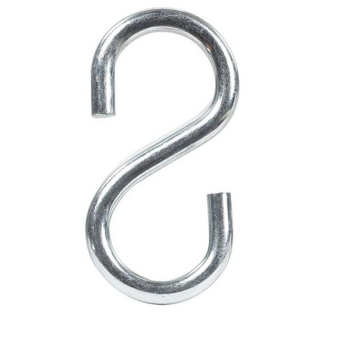 Hampton Small Zinc-Plated Silver Steel 1.5 in. L S-Hook 80 lb 1 pk (Case of 20) - image 1 of 1