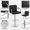 Yaheetech Set of 2 Faux Leather Bar Stools with Backrest and Footrest - 4 of 4