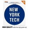 New York Institute of Technology Bears Logo Automotive Car Window Locker Circle Bumper Sticker - 3 of 4