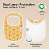 KeaBabies 8pk Organic Baby Bibs for Boy, Baby Drool Bib for Baby Boys and Girls, Newborn Teething Bibs - 3 of 4