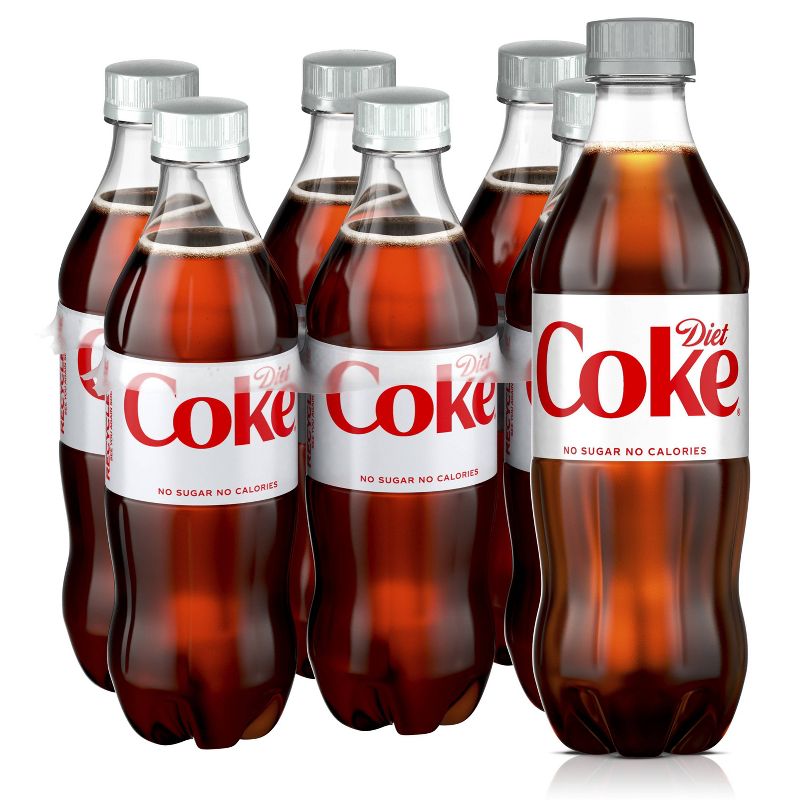 Diet Coke - 6pk/16.9 fl oz Bottles, 1 of 13