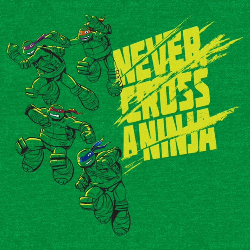 Men's Teenage Mutant Ninja Turtles Never Cross a Ninja T-Shirt, 2 of 4