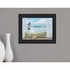 HomeRoots Irises on Windowsill Black Framed Print Wall Art - 2 of 4