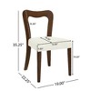 Kumasinova 2-Piece Contemporary Dining Chairs, Upholstered Armless Chair, Rubberwood Frame, Open-Back Design Kitchen Chairs, Living Room Chairs - 2 of 4