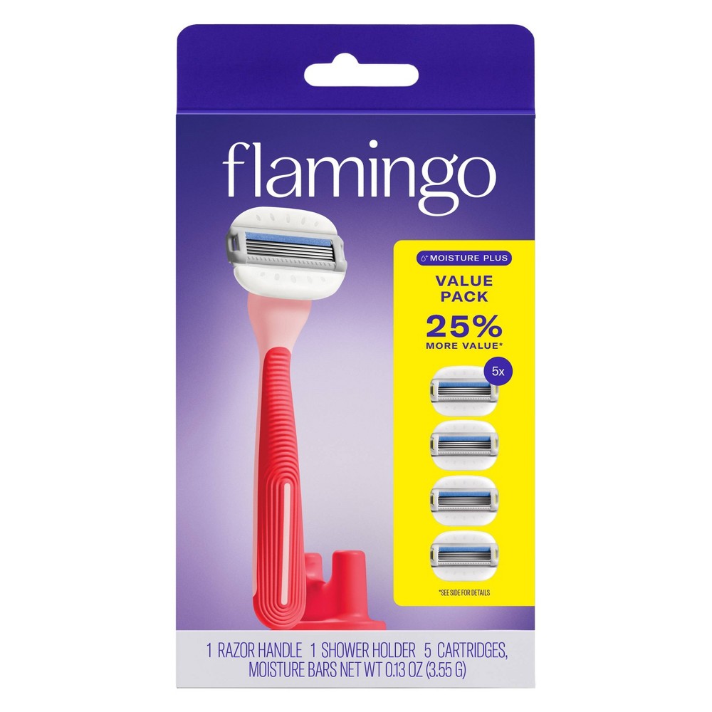 Flamingo Moisture Plus 5-Blade Razors (8ct) Review: Reusable, Whole-Body Value Pack