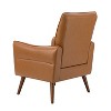 Alzira Vegan Leather Armchair with Tufted Back | KARAT HOME - 4 of 4