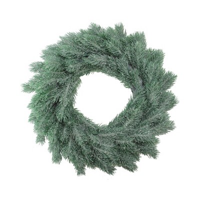 Northlight 16" Unit Frosted Green Pine Artificial Christmas Wreath