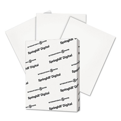 Springhill Digital Index White Card Stock 110 lb 8 1/2 x 11 250 Sheets/Pack 015300