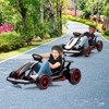 Jojoka 24V Go Kart for Kids Pedal Drift Kart with 2x150W Powerful Motors, Slow Start, Built-in Music - 3 of 4