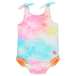 RuffleButts Baby/Toddler/Kid Girls UPF50+ Tie Shoulder One Piece - 1 of 4