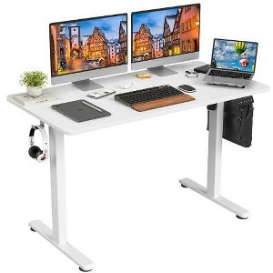 Gulches Electric Standing Desk Adjustable Height Sit Stand Home Office Desk with Splice Board - 1 of 1
