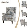 Set of 2 Umberto Traditional Accent Armchair with Turned Legs | ARTFUL LIVING DESIGN - 3 of 4