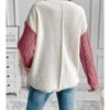 Women's Blocks Of Fall Knit Sweater - Shiying Fashion - 2 of 2