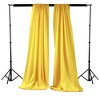 Slickblue Pack of 2 Polyester Backdrop Drapes – 96"H x 58"W, Rod Pocket, Semi Sheer, Serged Edges, 41 Colors Options - 2 of 3