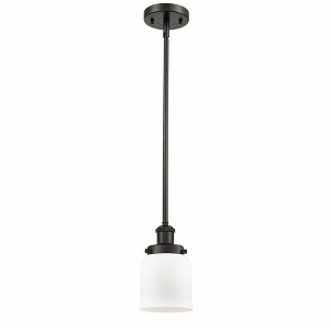 Bell - 1 Light Stem Hung Mini Pendant In Industrial Style-10 Inches Tall and 5 Inches Wide - 1 of 1