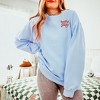 Simply Sage Market Women's Lightweight Garment Dyed Graphic Sweatshirt Embroidered Whimsical Holly Jolly Stars - 2 of 4