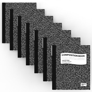 Premium Composition Notebook - Black, Wide-ruled, 7.5 X 9.8 Inches, 100 Sheets (48 Packs) - 1 of 4
