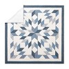Modern Heirloom Bright Star Patchwork Quilt Bedding Set Blue - 4 of 4