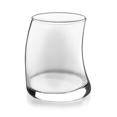 Libbey Swerve 16-Piece Curved Glass Tumbler and Rocks Set