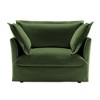 Sapphtopaz Couches for Living Room with Big Back Cushion Single Deep Seat Comfy Sofa with 2 Toss Pillows Sleeper Sofa for Apartment - 3 of 4