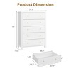 Dresser for Bedroom, Chest of Dressers 37"/45" Tall Dresser for Closet with 4/5 Drawers Chest with Clothes Storage Cabinet - 2 of 4