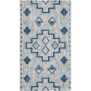 Courtyard CY8533 UV & Stain Resistant Non-Shedding Power Loomed Indoor/Outdoor Rugs - Safavieh - 1 of 3