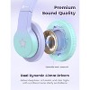 iClever Kids Headphones for School Travel, Safe Volume Limited, HD Mic Stereo Sound Over-Ear Girls Boys Headphones for Kid - 3 of 4
