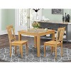 Dining Room Table Set - Kitchen Table with 4 Chairs - Hardwood Construction - Victorian Style - Elegant Design - 2 of 4