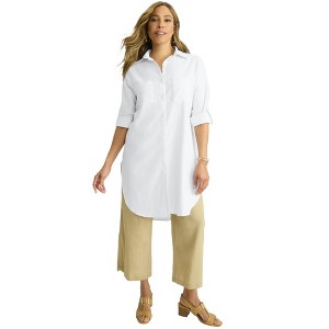 Jessica London Linen Mega Tunic - 1 of 4