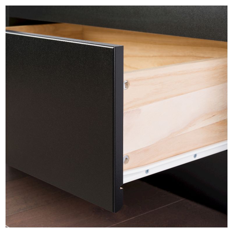 Mate's Platform 6 Drawer Storage Bed King Black - Prepac, 4 of 8