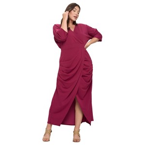 L I V D Women's Dolman Wrap Maxi Dress - 1 of 3