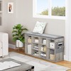 Shoe Bench with Cushion, Storage Bench with Padded Seat - 2 of 4