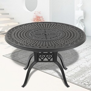 PAGED Aluminum Outdoor Dining Table Elegant Patio Table with Removable Ice Bucket for Patio, Deck, Poolside - 1 of 4