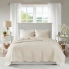 Lycvki 3 Piece Reversible Scalloped Edge Quilt Set - 2 of 4