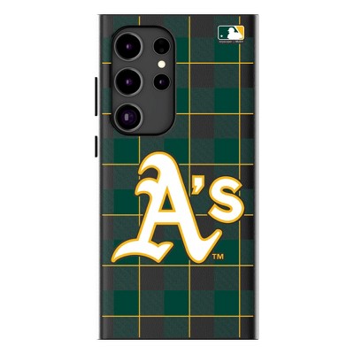 Keyscaper MLB American League Teams Plaid MagSafe Compatible Cell Phone Case for Samsung Galaxy