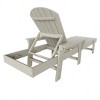 WestinTrends Dylan Adirondack Poly Reclining Chaise Lounge With Arms - 4 of 4
