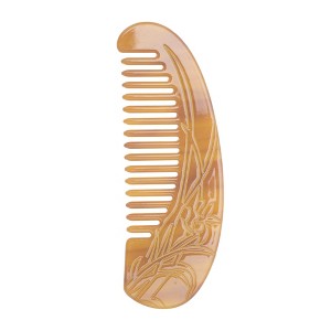 Unique Bargains Floral Half Round Hair Comb 1 Pc - 1 of 4