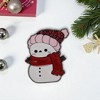 Unique Bargains Christmas Brooches Alloy Dripping Wax White Red 1.18"x1.18" 1 Pc - 2 of 4