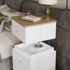 Famapy 360° Swivel Smart Storage Nightstand with LED Mirror,Rolling wheels,Multi-Functional Cabinet,Living Room End-Table & Entryway - 2 of 4