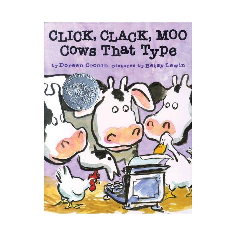 Click, Clack, Moo - (Click Clack Book) by  Doreen Cronin (Hardcover), 1 of 2