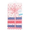Hudson Baby Infant Girl Cotton Poly Flannel Receiving Blankets Bundle, Cherry Sweet, One Size - 2 of 4