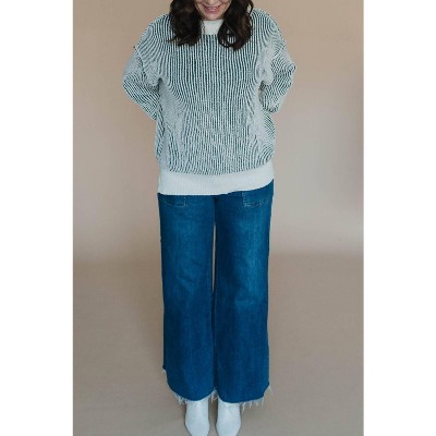 Women's Talia Textured Crewneck Sweater - In February